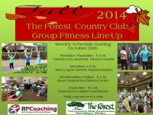 Fall 2014 Forest Fitness Line Up