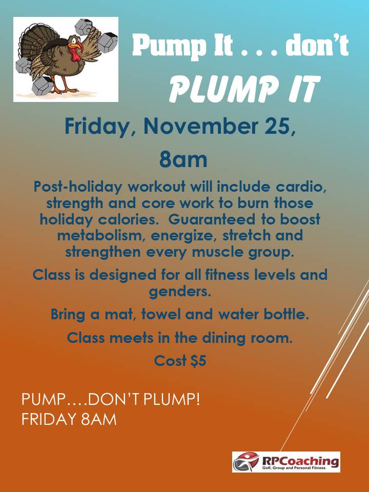 Pump It, Plump It 2016, Personal Training