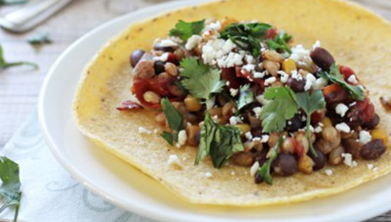 Barley and Bean Tacos Healthy Recipe