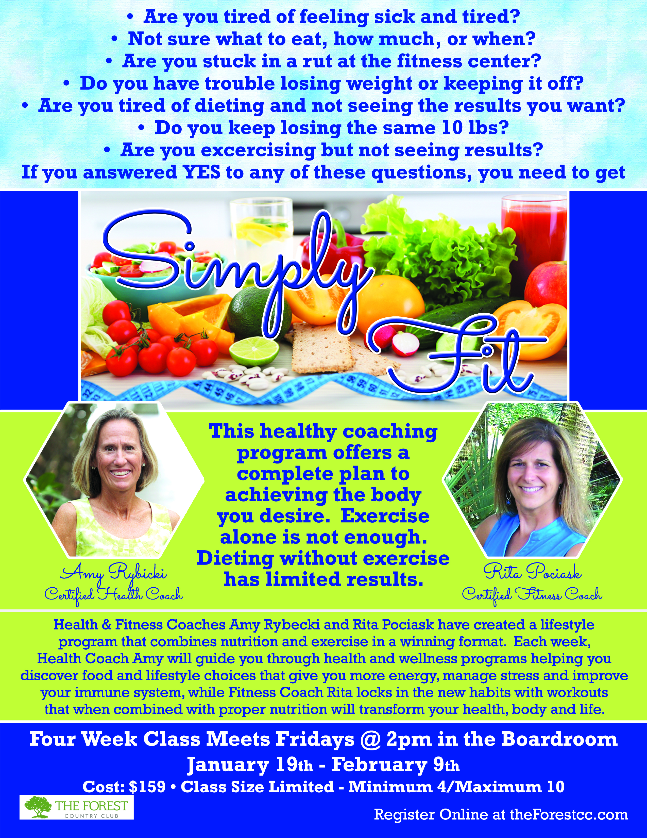 Simply Fit Diet & Exercise Class